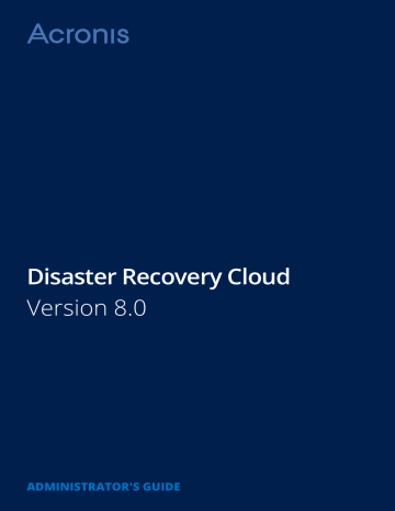 acronis cyber disaster recovery cloud