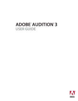 manual adobe audition 3.0