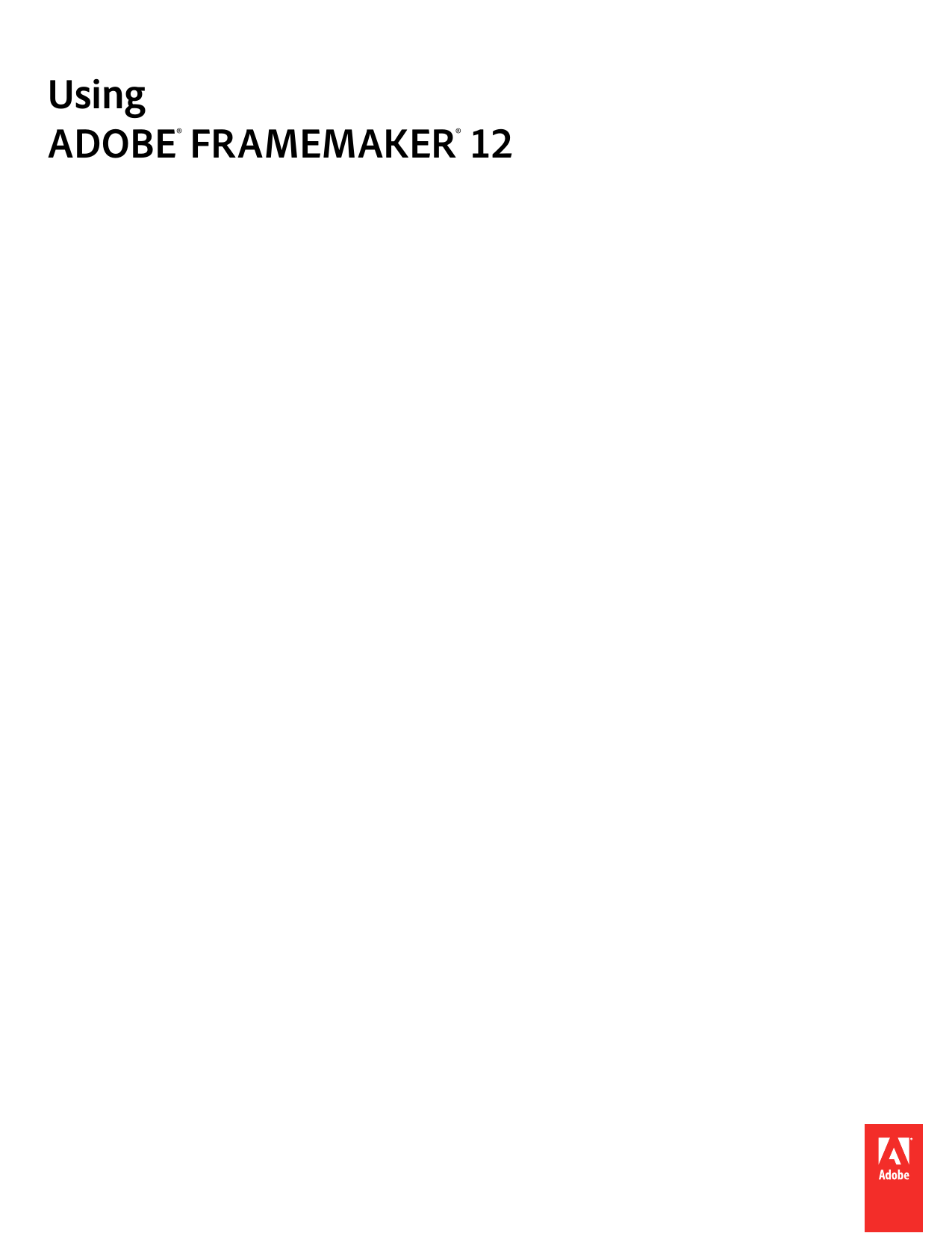 Adobe Framemaker 12 0 Instructions Manualzz