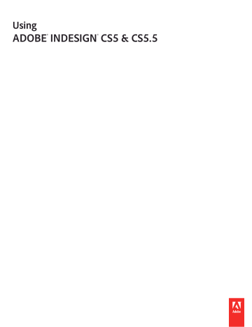 Adobe InDesign CS5.5 Instructions | Manualzz