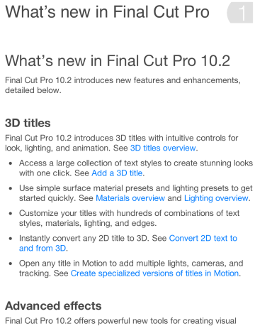 imovie 10.0.8 show minutes