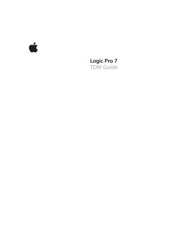 Apple Logic Pro 7 Guide | Manualzz