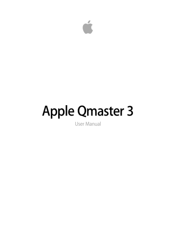 Apple Qmaster 3 User manual | Manualzz