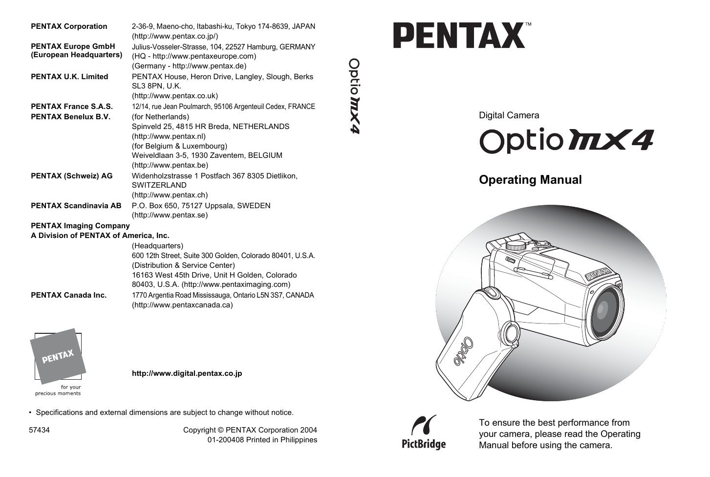 User manual. Pentax Optio mx4. Pentax Optio a30 service manual. Pentax Optio MX. Pentax service manual.