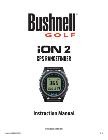 Bushnell Ion 2 Instruction manual | Manualzz