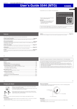 G Shock Mtgb1000dcm1 Manual User S Guide Manualzz Com