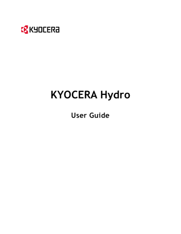 Kyocera Hydro Cricket Wireless User Guide | Manualzz