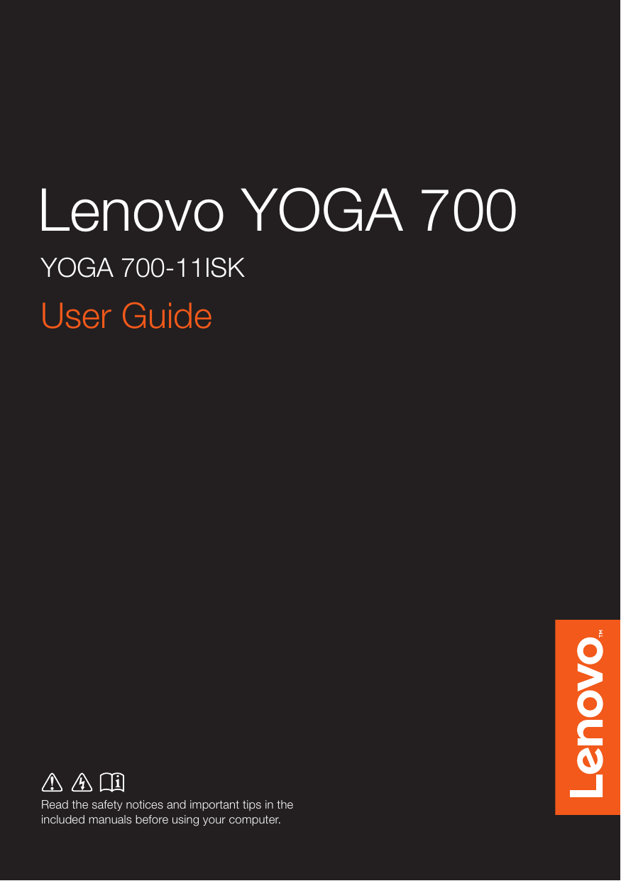 Lenovo Yoga 700 11ISK User Guide | Manualzz
