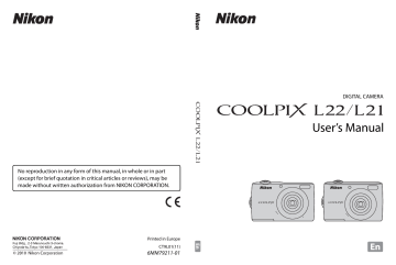 Nikon Coolpix L22 Manual | Manualzz