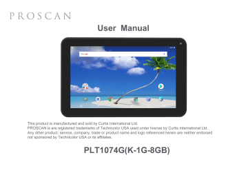 proscan tablet reset password