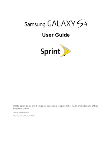 Samsung SPT-L720 Sprint User Guide | Manualzz