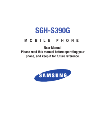 Samsung SGH-S390G Tracfone User Manual | Manualzz