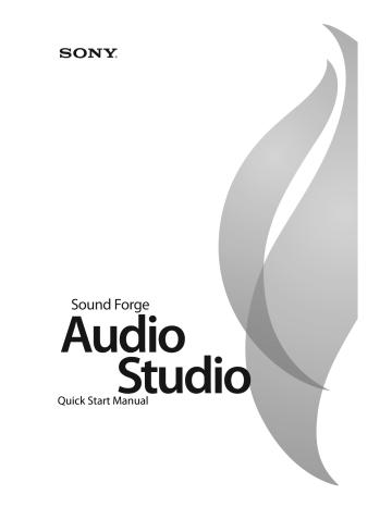 sony sound forge audio studio 9.0 manual