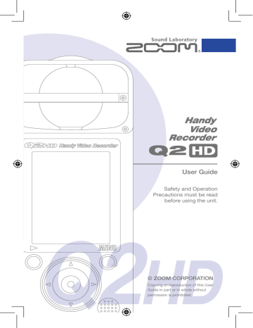 Zoom Q2 Hd Instructions Manualzz