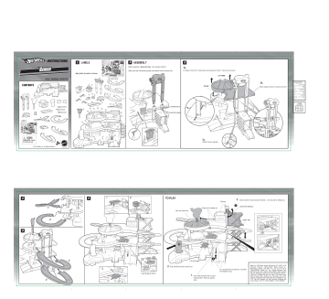 Hot Wheels V3260 Mega Garage Instruction sheet | Manualzz