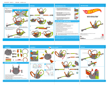 Hot Wheels FDF26 Roto Revolution Track Set Instruction sheet | Manualzz