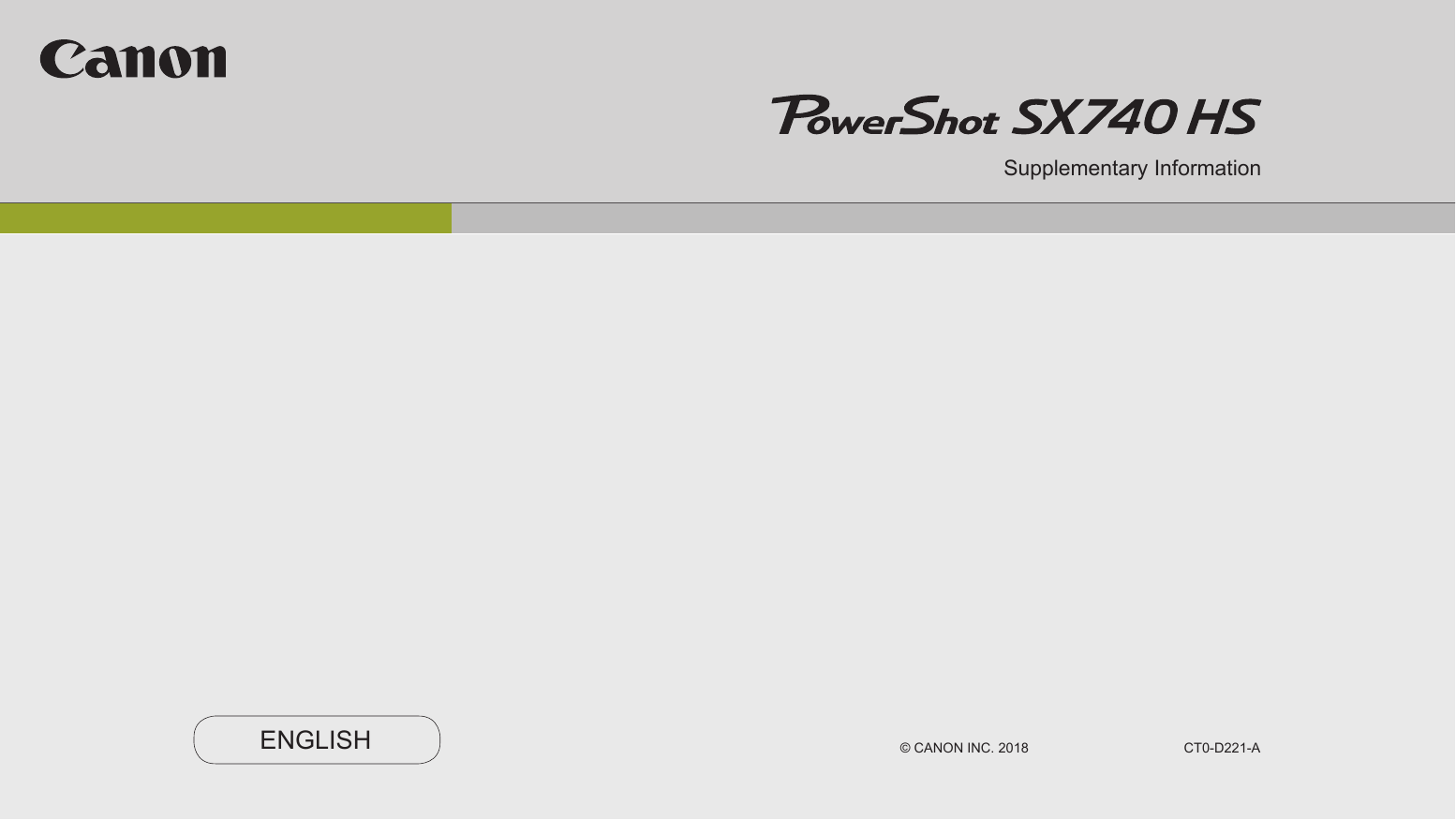 Canon PowerShot SX740 HS camera Owner's Manual Manualzz