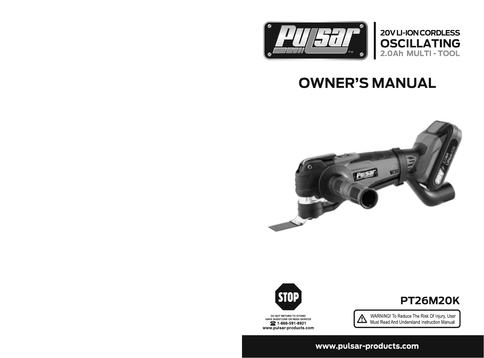 Pulsar PT26M20K Owner's manual | Manualzz