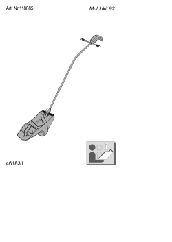 AL-KO 92CM L/H Left Cutting Blade Fits T920R T15-92HD 461742 ALKO Lawn Tractor 