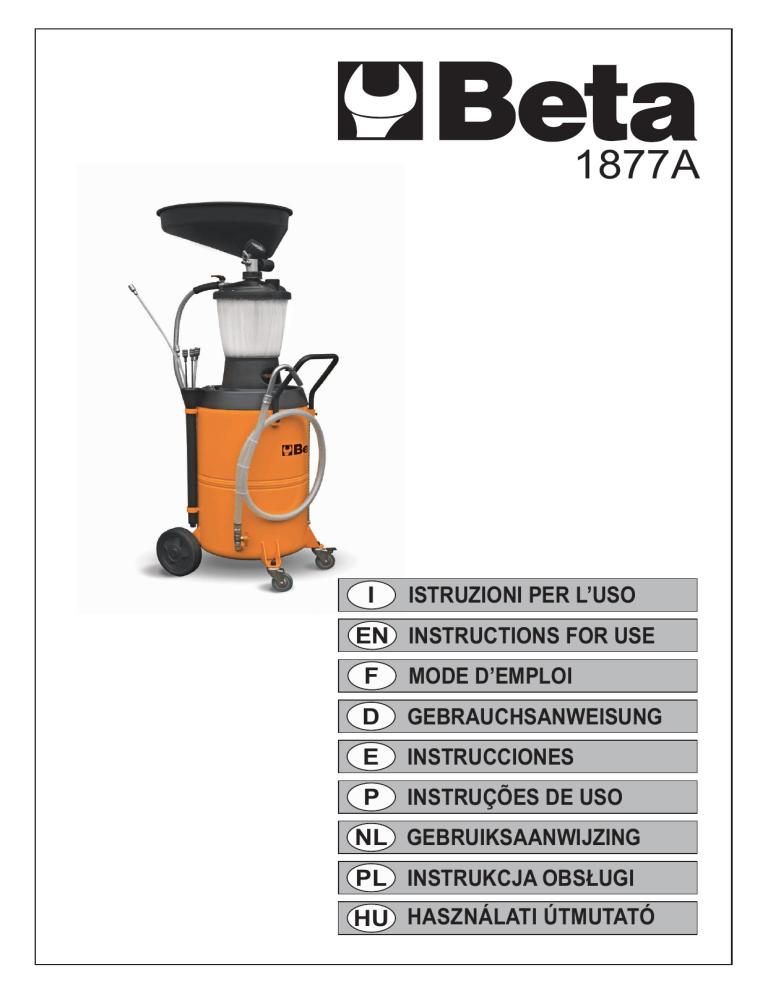 Beta 1877a Operating Instructions Manualzz