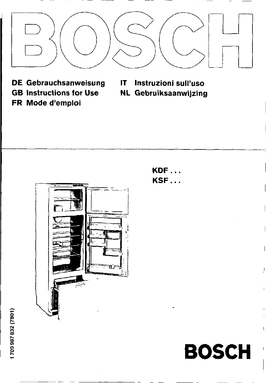 Bosch KSF3200 Owner's manual Manualzz