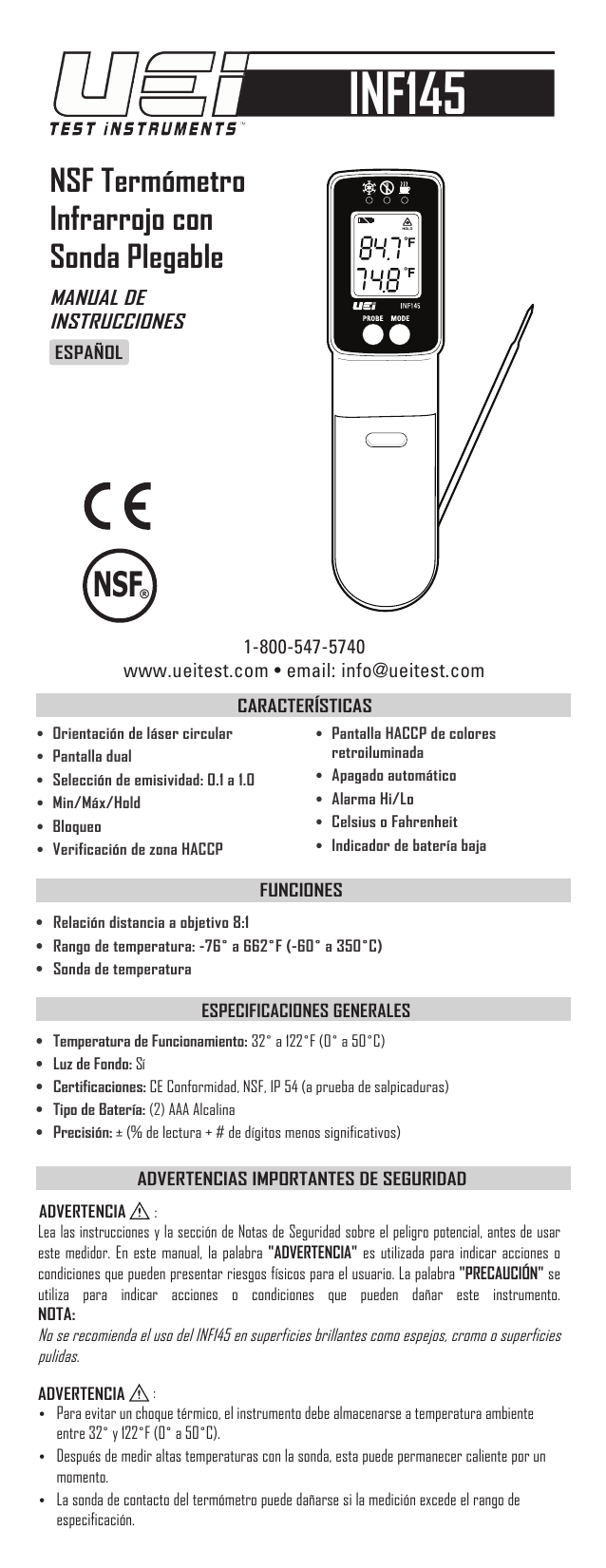 Extraktion Meteor Miliz instrucciones termometro infrarrojo Traurig