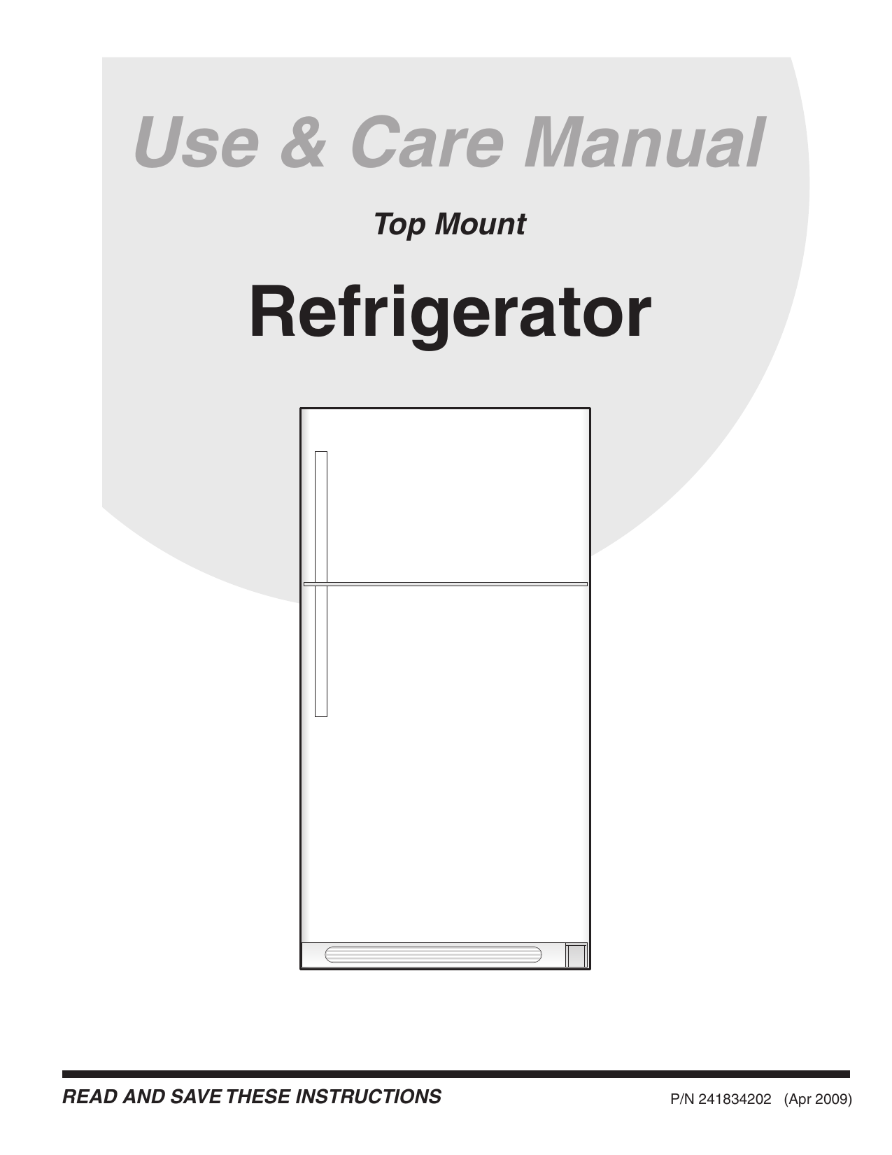 White Westinghouse Refrigerator Manual