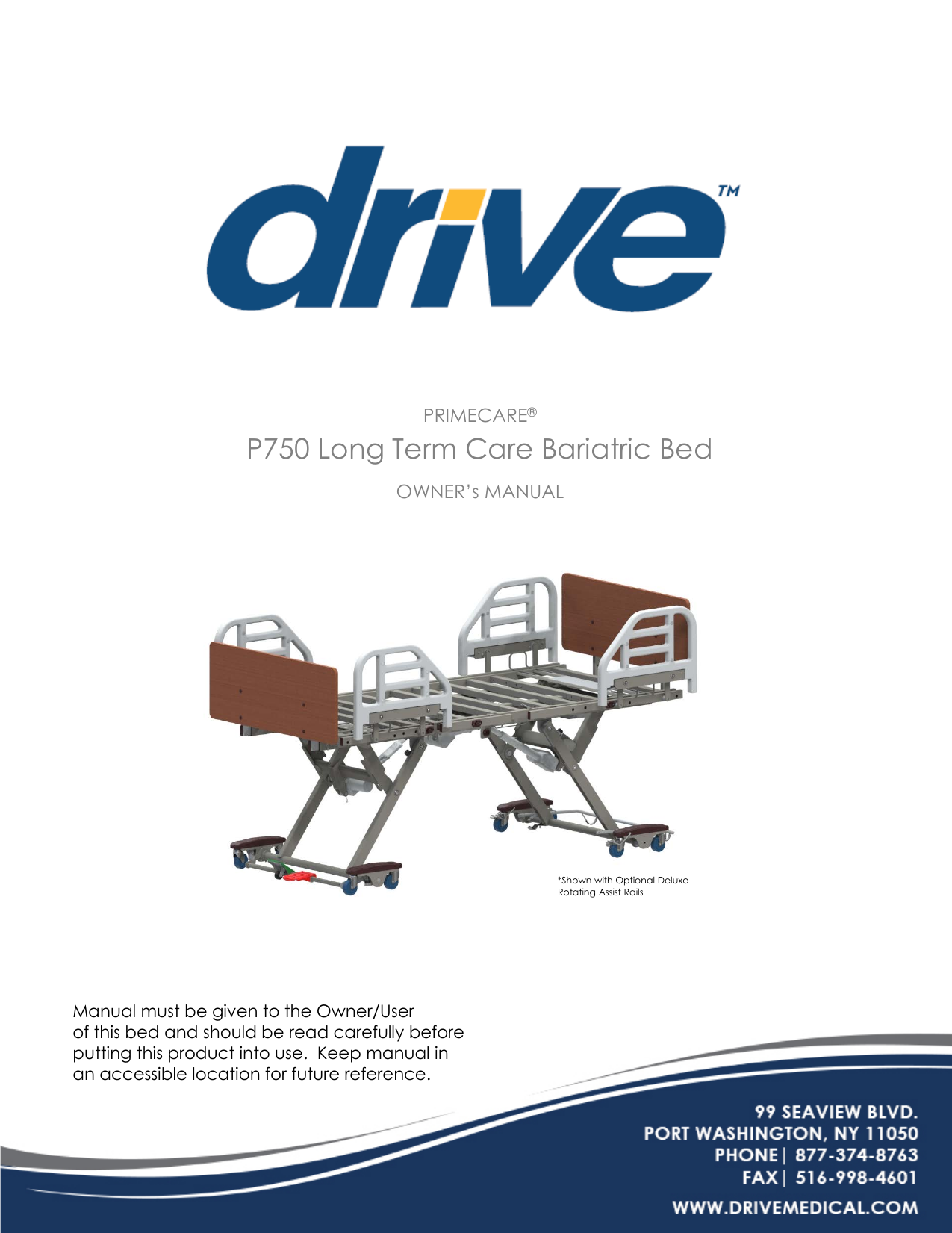 Drive P750 Prime Plus Care Bed Model P750 Owner S Manual Manualzz