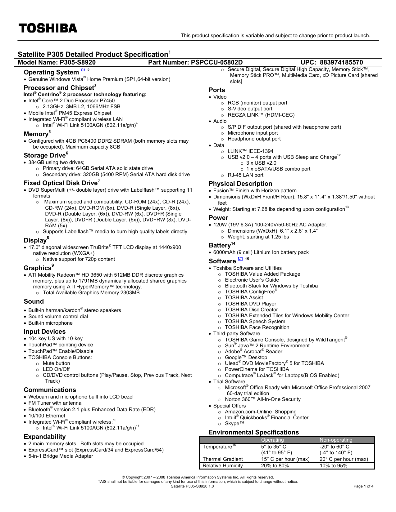 Toshiba satellite p305 s8814 mass storage controller driver passlangel