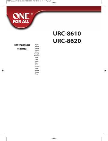 One For All URC-8610 Instruction manual | Manualzz