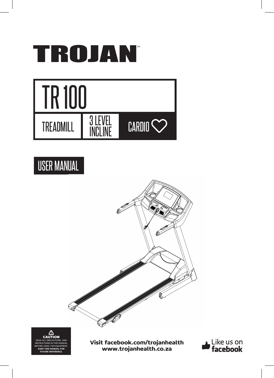 Trojan tr100 treadmill online for sale