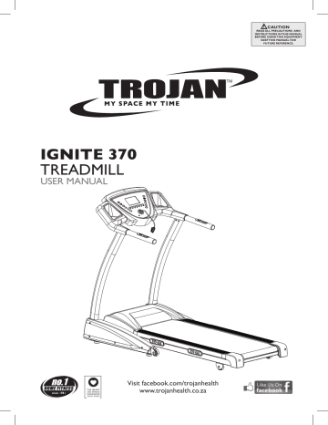 Trojan 14M03T014 Motion 360 Treadmill User manual Manualzz