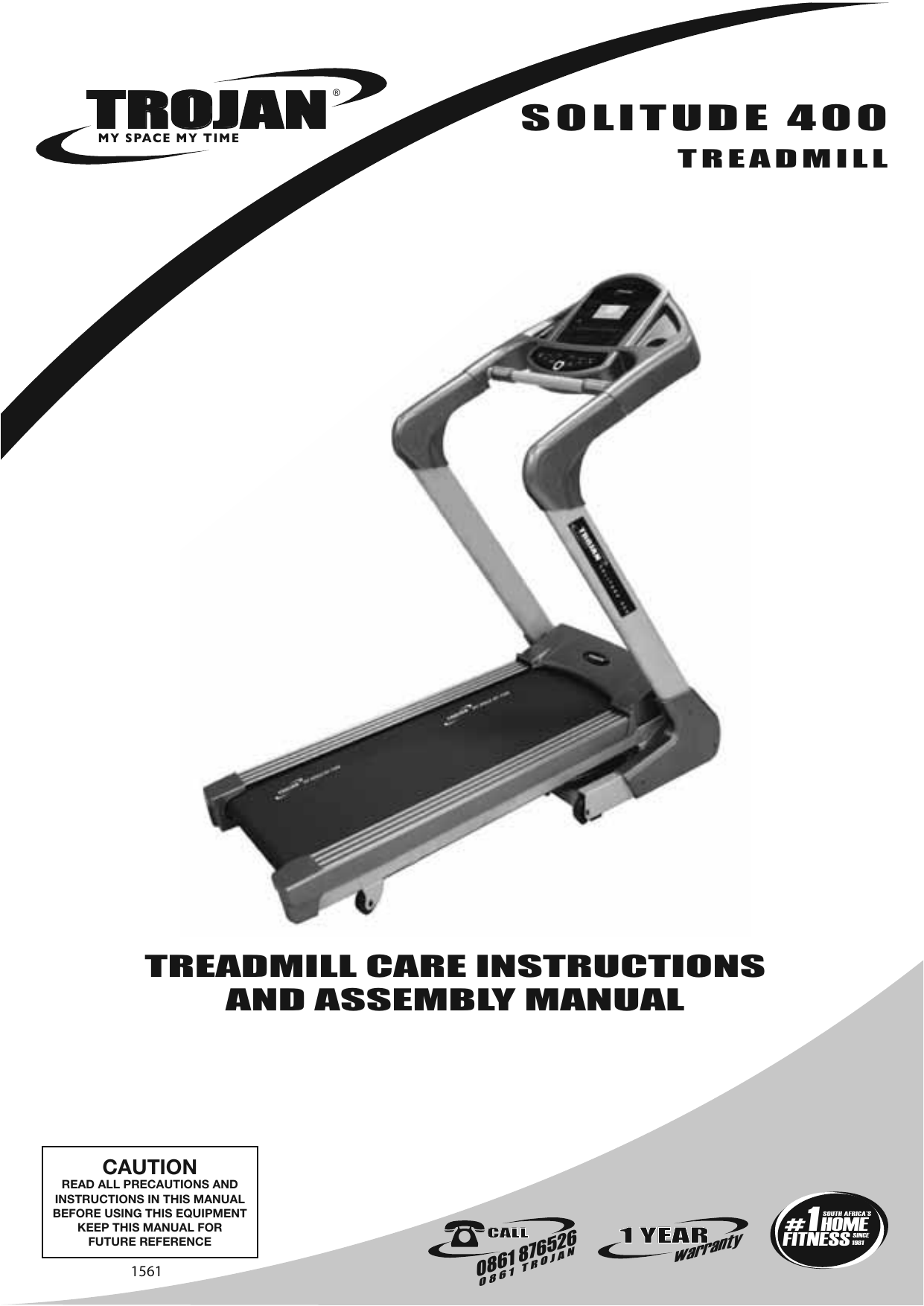 Trojan 2025 treadmill manual