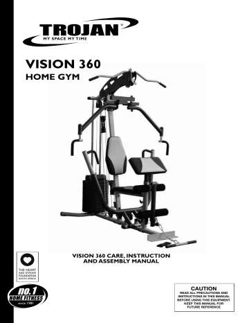 Trojan vision 360 home gym exercises sale