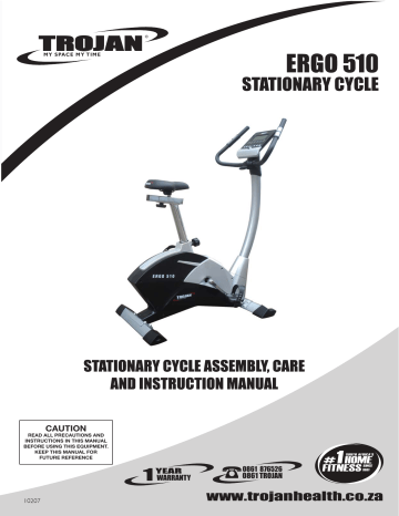 Trojan exercise bike online manual