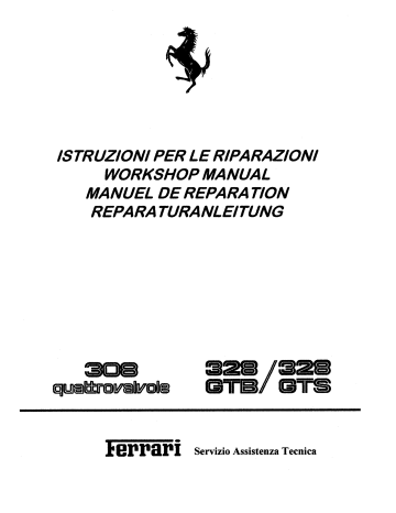 Ferrari 328 Owner S Manual Manualzz