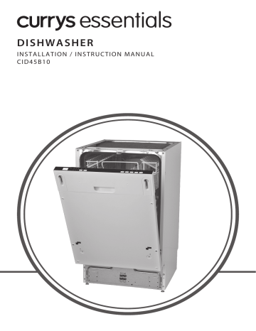 CURRYS ESSENTIALS CID45B10 FULLY INTEGRATED SLIMLINE DISHWASHER Instruction manual | Manualzz