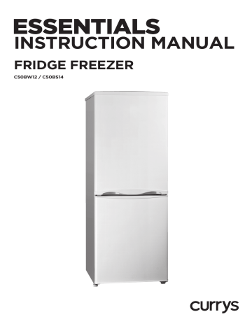 CURRYS ESSENTIALS C50BW12 Fridge Freezer Instruction manual | Manualzz