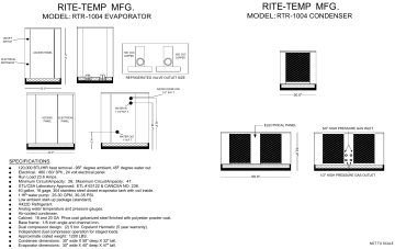 rite-temp RTR-1004 REMOTE UNIT Spec Sheet | Manualzz
