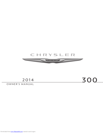 WHAT TO DO IN EMERGENCIES. Chrysler 2014 200 Convertible, 2014, 300 2013, 300 2014, 2014 200, 200 Convertible 2014 | Manualzz