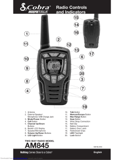 Cobra SM662C - Owner's manual | manualzz.com