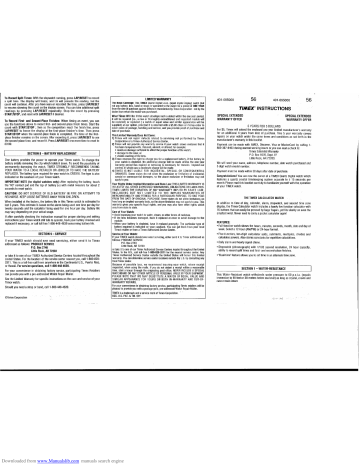 Timex Calculator watch Instructions Manualzz