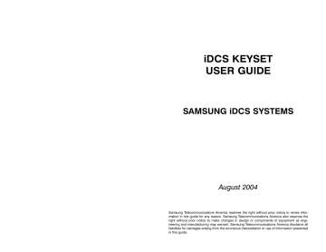 Auto Answer CO Calls. Samsung IDCS 14B STRIP, IDCS 64B AOM, iDCS 18D