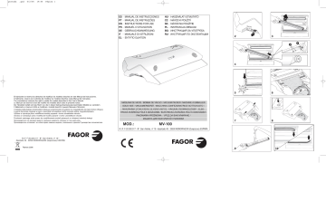 Fagor Mv 100 Owner S Manual Manualzz