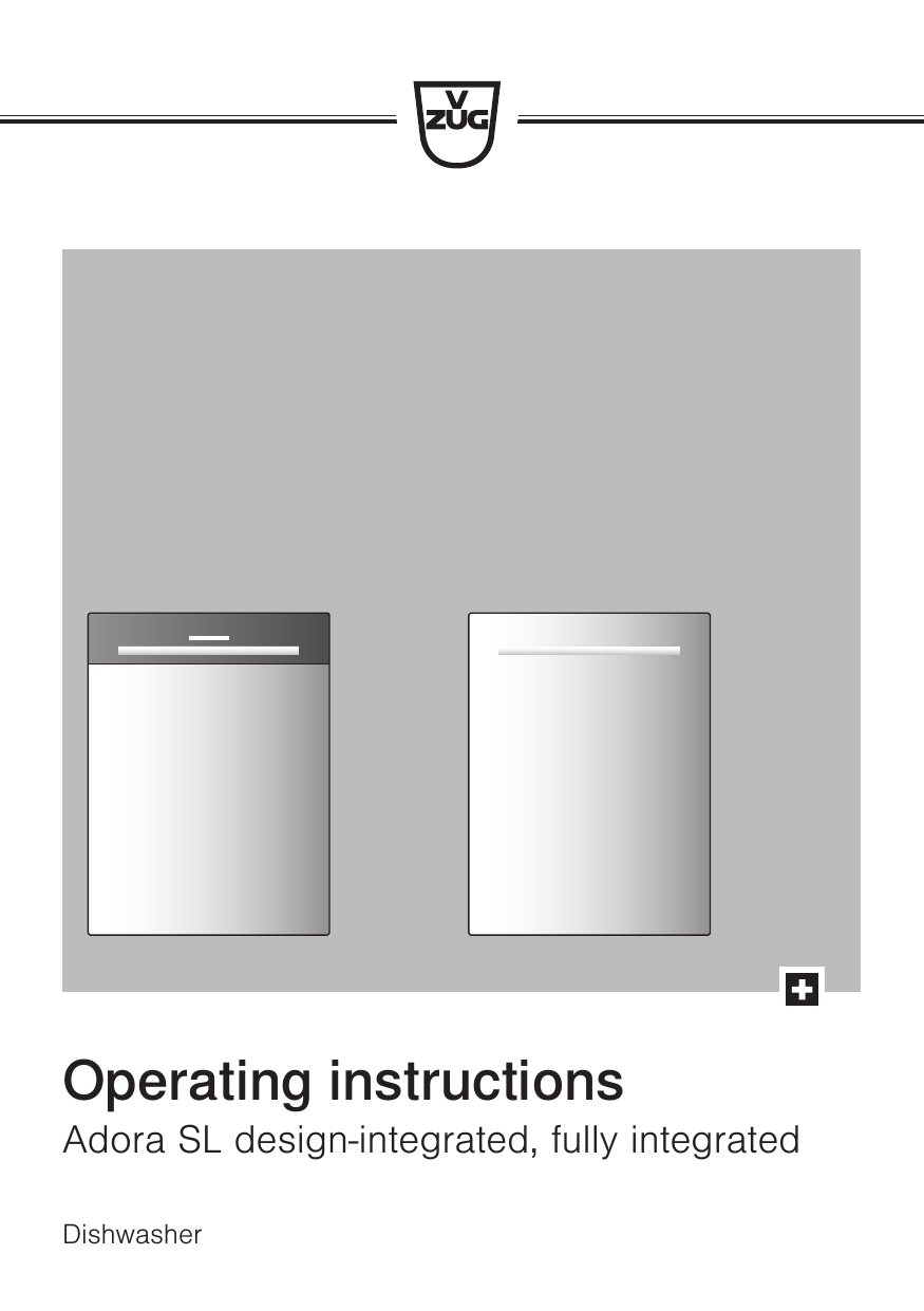 VZUG 41086 Dishwasher Adora Operating instruction Manualzz