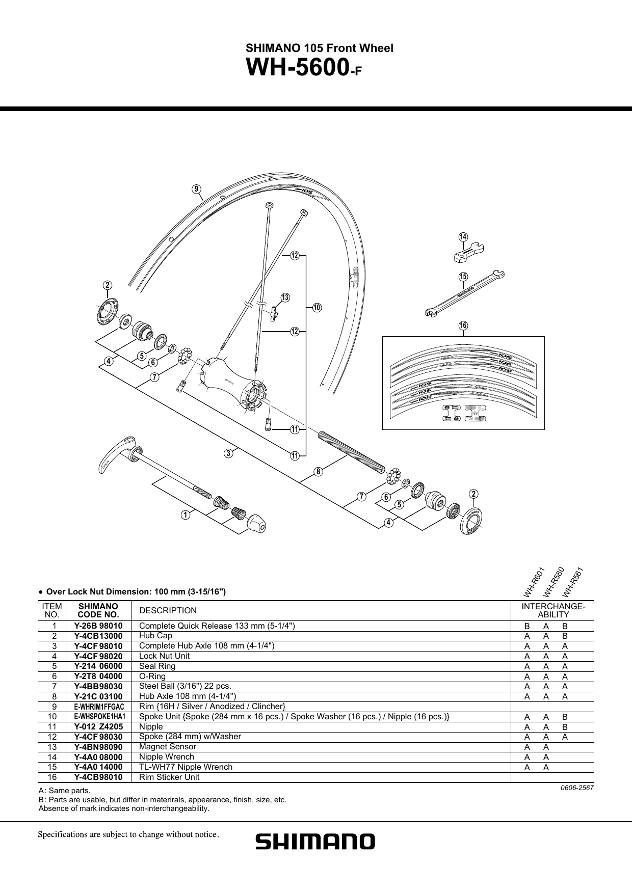 Details about   Shimano Spokes Y-4CF 98080 WH-6600-G  Right 272 mm Black 