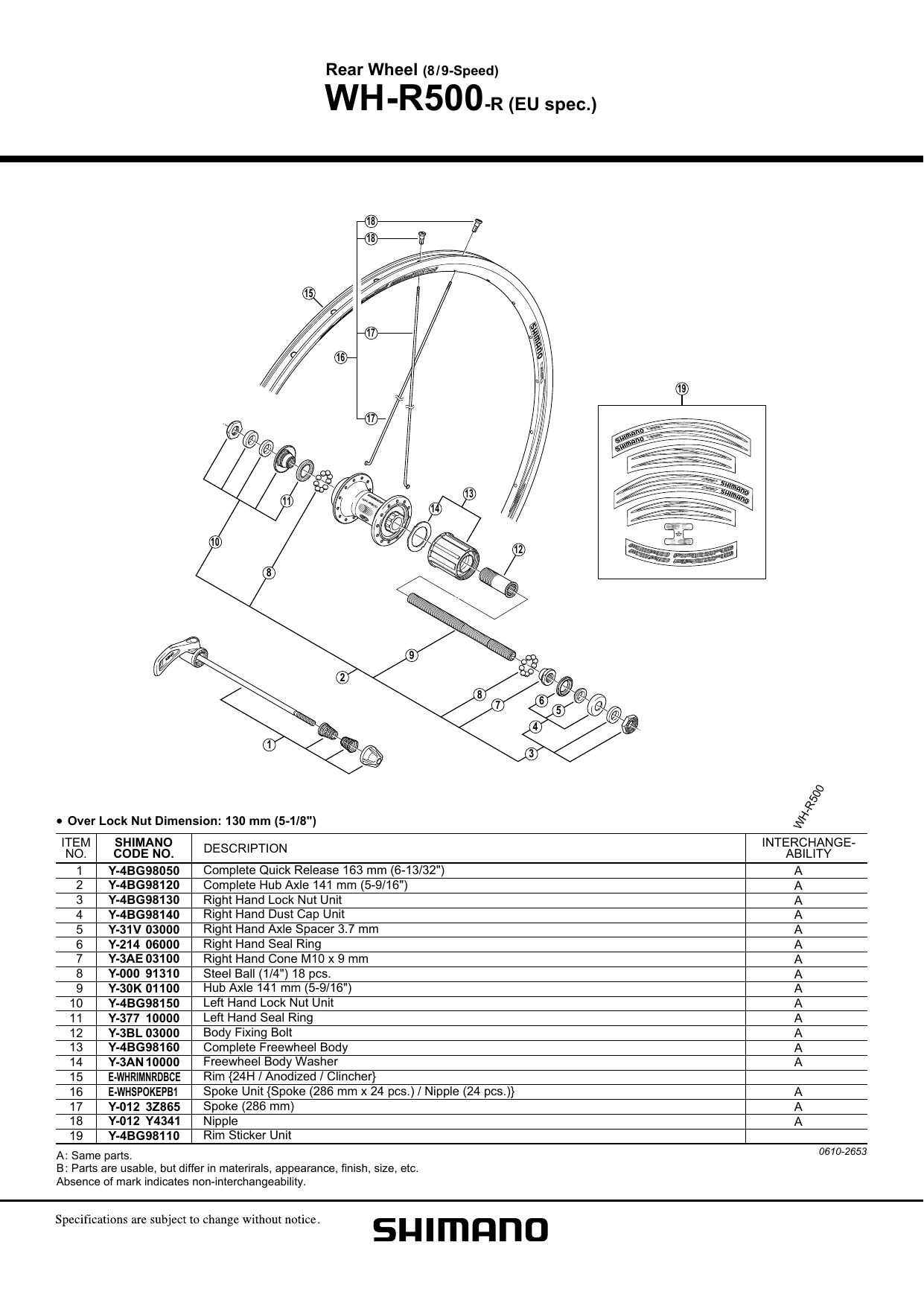 Shimano Wh R500 User Manual Manualzz