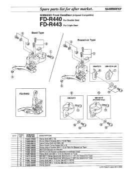 Shimano Fd R443 User Manual Manualzz Com