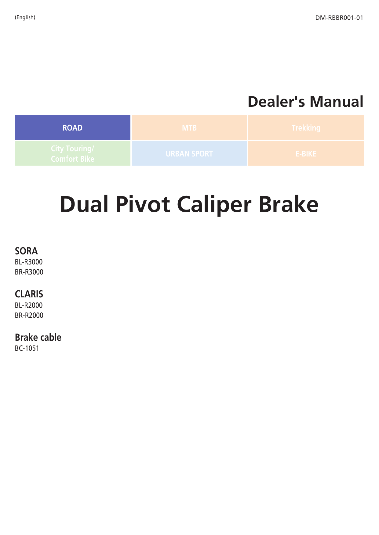 Shimano Bl R3000 Br R3000 Br R00 Bl R00 User Manual Manualzz