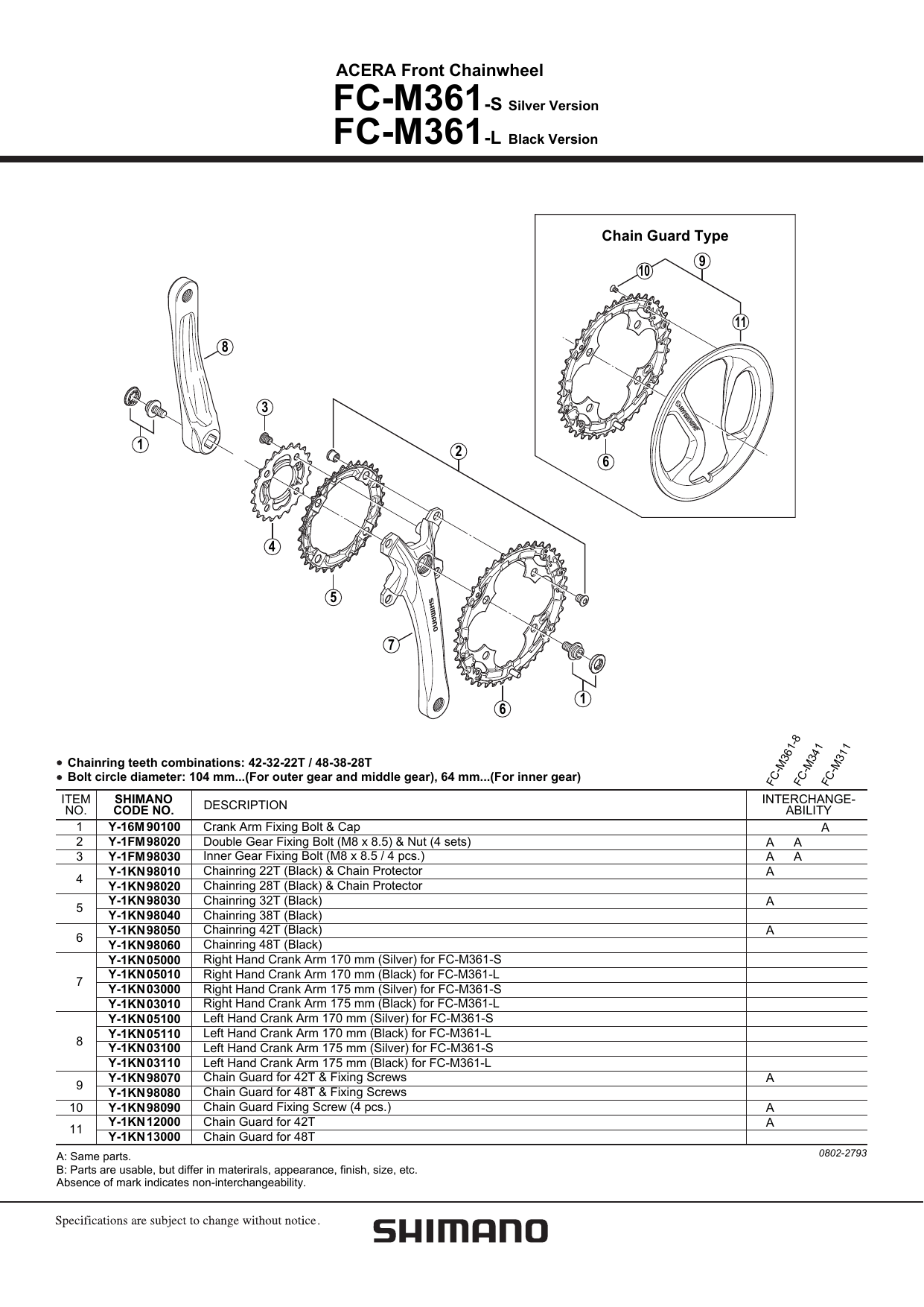 Shimano Fc M361 User Manual Manualzz